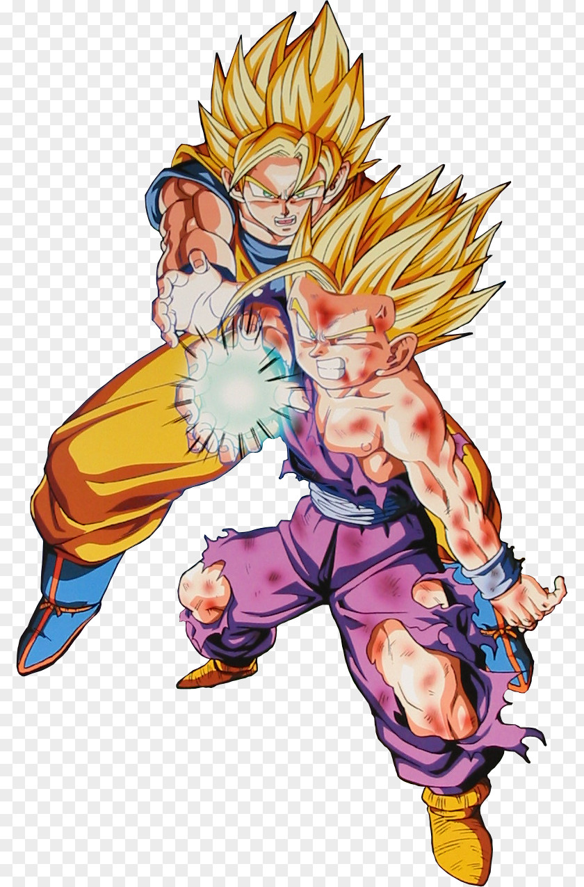 Super Monday Night Combat Goku Gohan Majin Buu Trunks Vegeta PNG