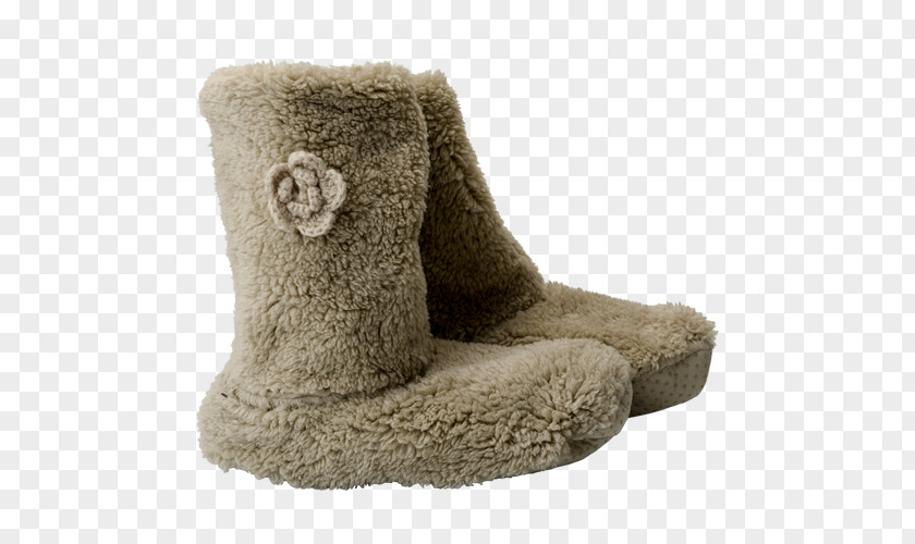 Boot Slipper Snow Wool Fur PNG