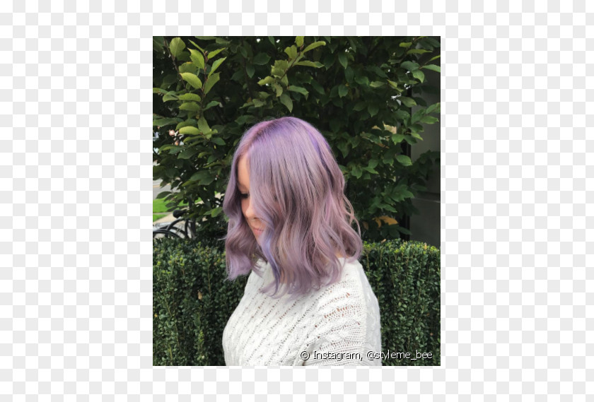 Hair Blond Coloring Purple Geode PNG
