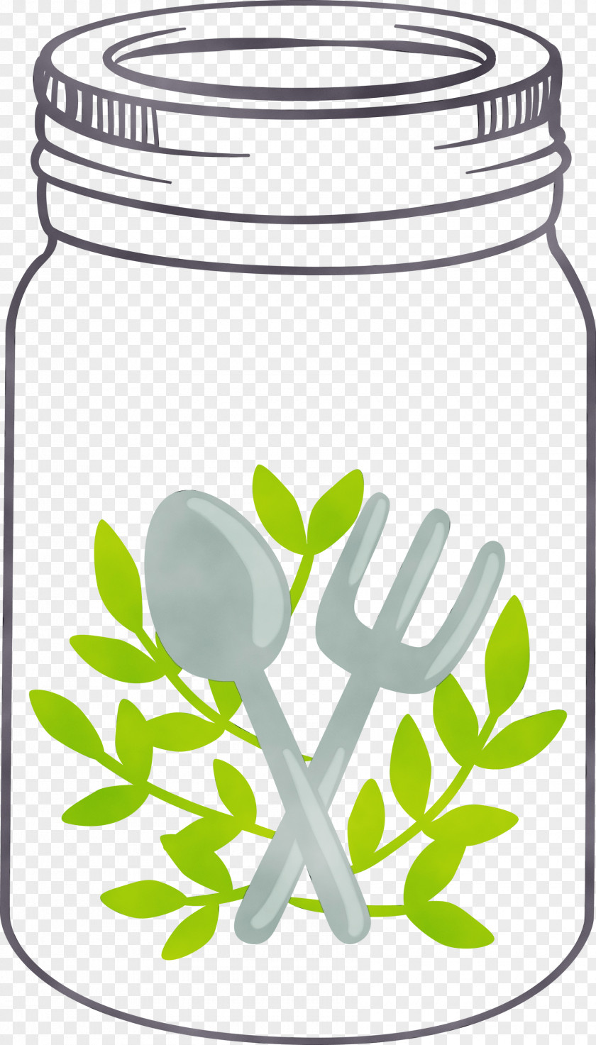Line Art Food Storage Containers Leaf Green Tree PNG