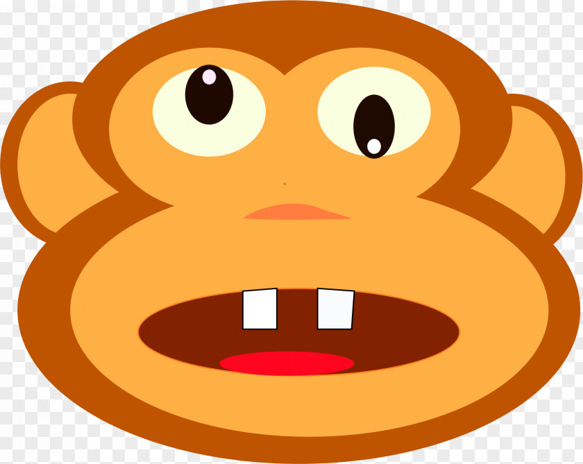 Monkey Face Mouth Snout Clip Art PNG