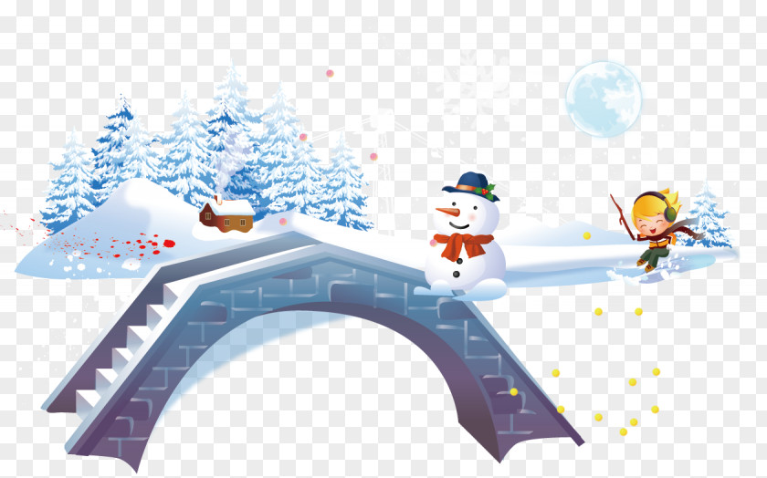 Snowman Winter Snow Children Creative Tourism Child PNG