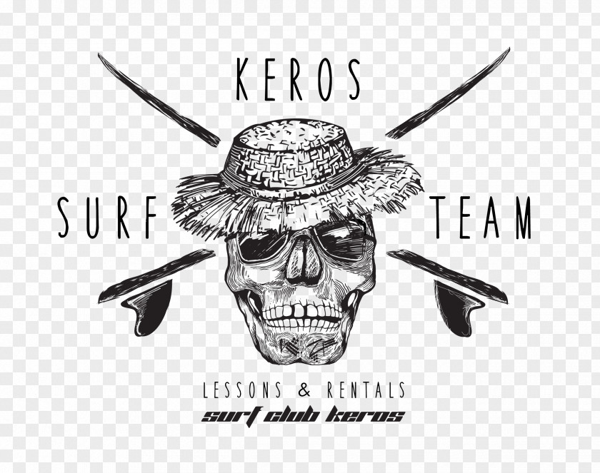 Surfing SoCal Surf Lessons Club Keros Logo PNG