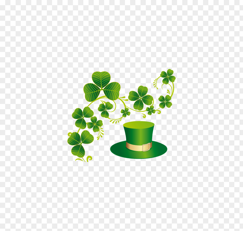 Clover Painted Ireland Saint Patricks Day PNG