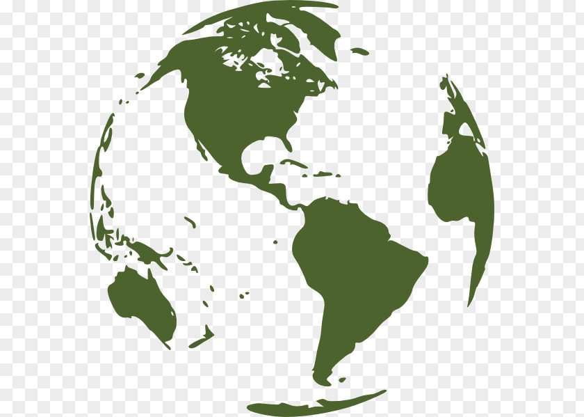 Continents Globe Map Clip Art PNG