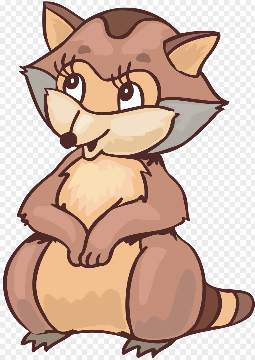 Fox Raccoons Drawing Animal Clip Art PNG