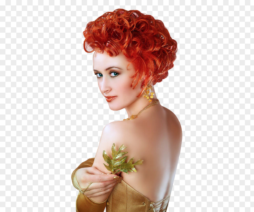 Woman Female Red Hair PNG