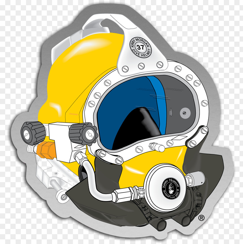 Kirby Morgan Dive Systems Diving Helmet Underwater Scuba Full Face Mask PNG