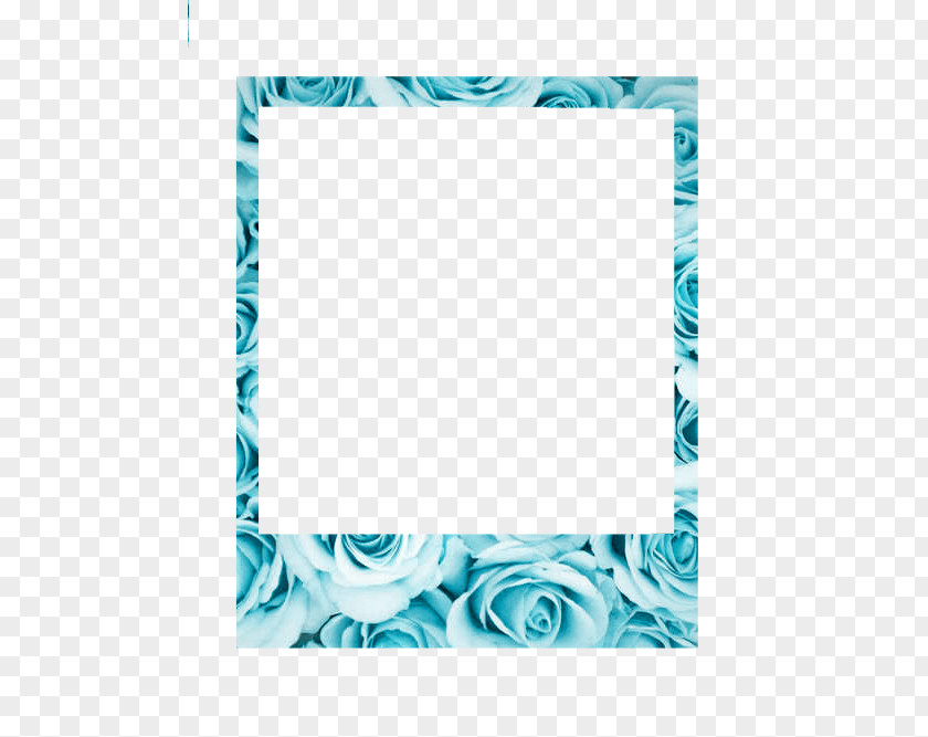 Template Vector Blue Picture Frames Instant Camera Polaroid Corporation PNG