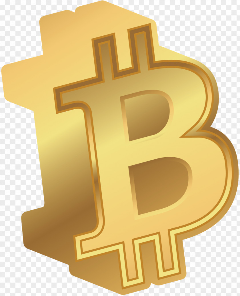 Blockchain Gold Symbol Font PNG