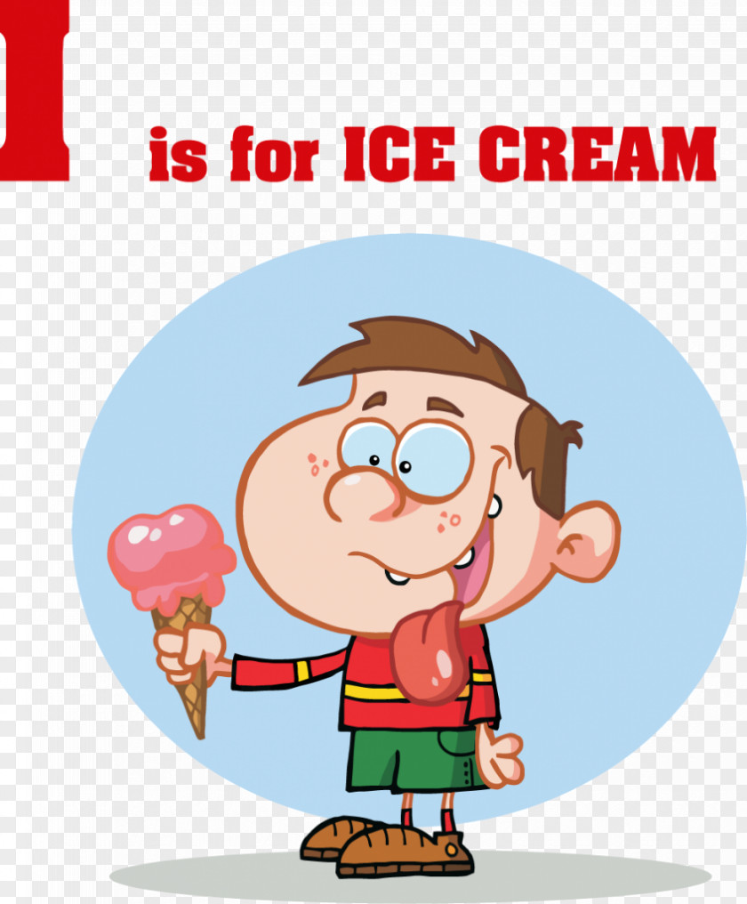 Cartoon Letter Ice Cream Cones Chocolate PNG