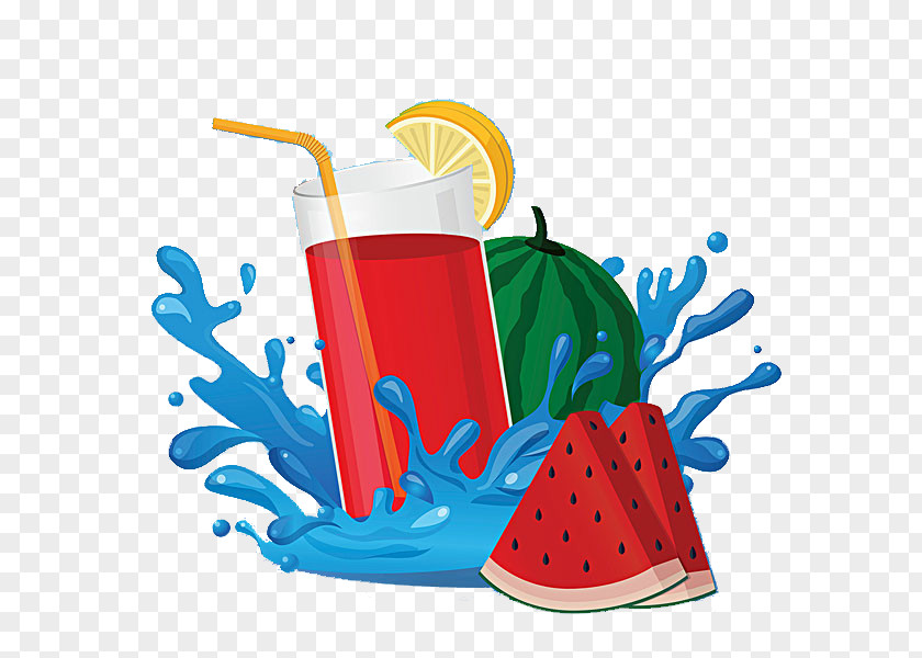 Cartoon Summer Juice Cool Fruit Fruchtsaft Drawing Clip Art PNG