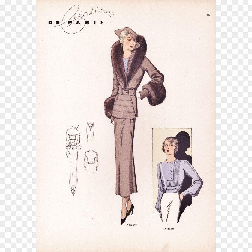 Fashion Illustration Design Costume Pattern PNG