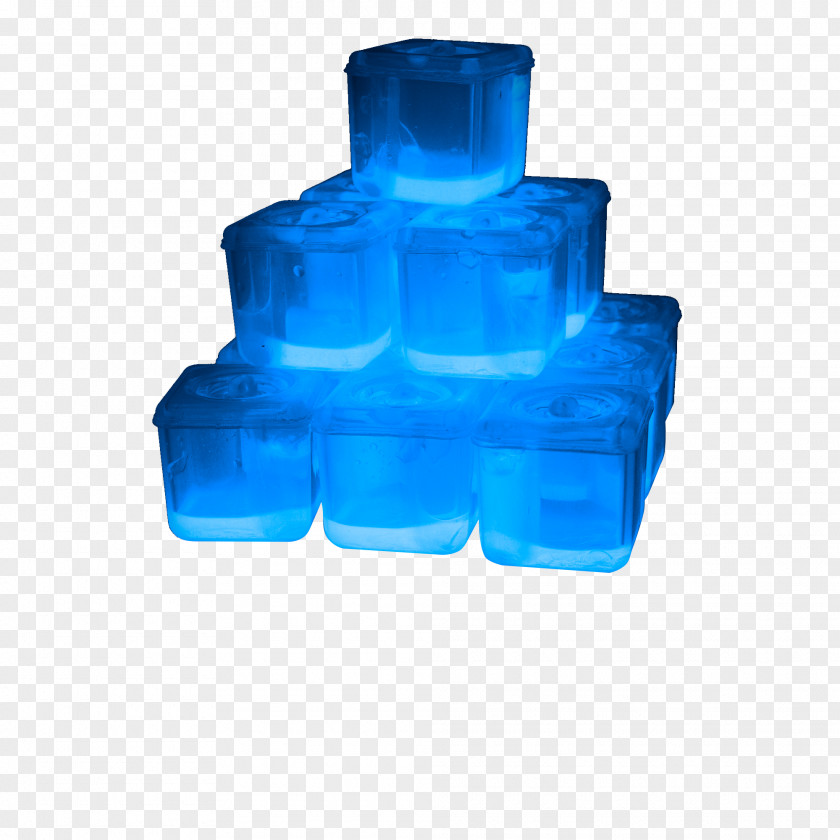 Blue Ice Cubes Cube Light Green PNG