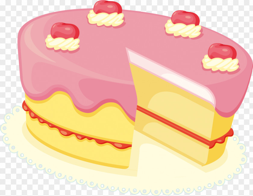 Creative Cake Illustration Cream Frosting & Icing Torte Clip Art PNG