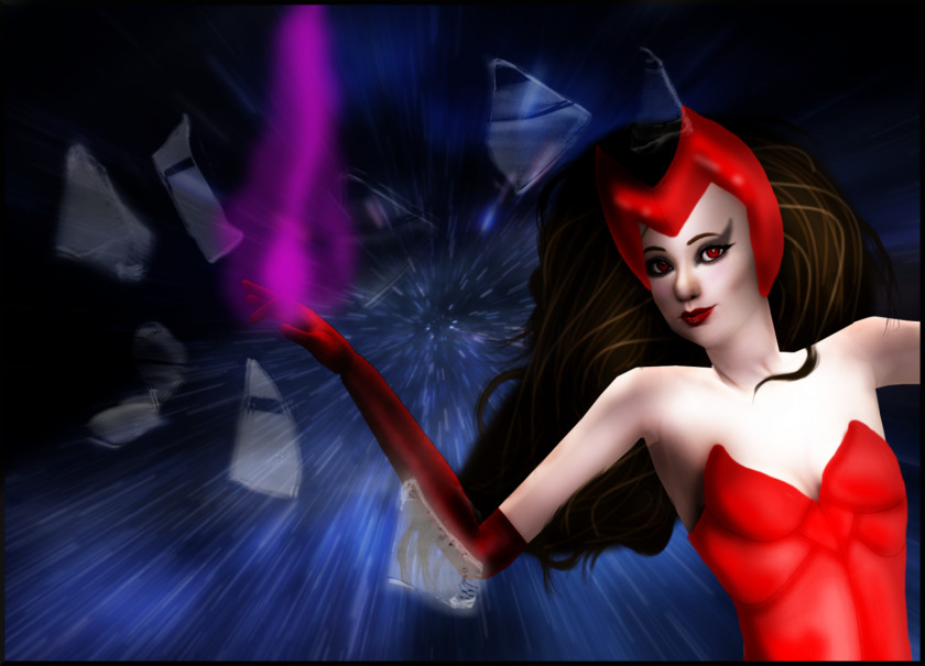 Scarlet Witch Darkness Desktop Wallpaper Computer Graphics Work Of Art Character PNG