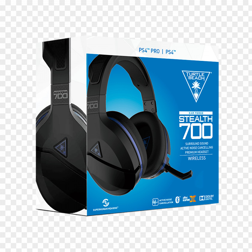 Surround Turtle Beach Ear Force Stealth 700 Headphones PlayStation 4 Xbox One Video Game PNG