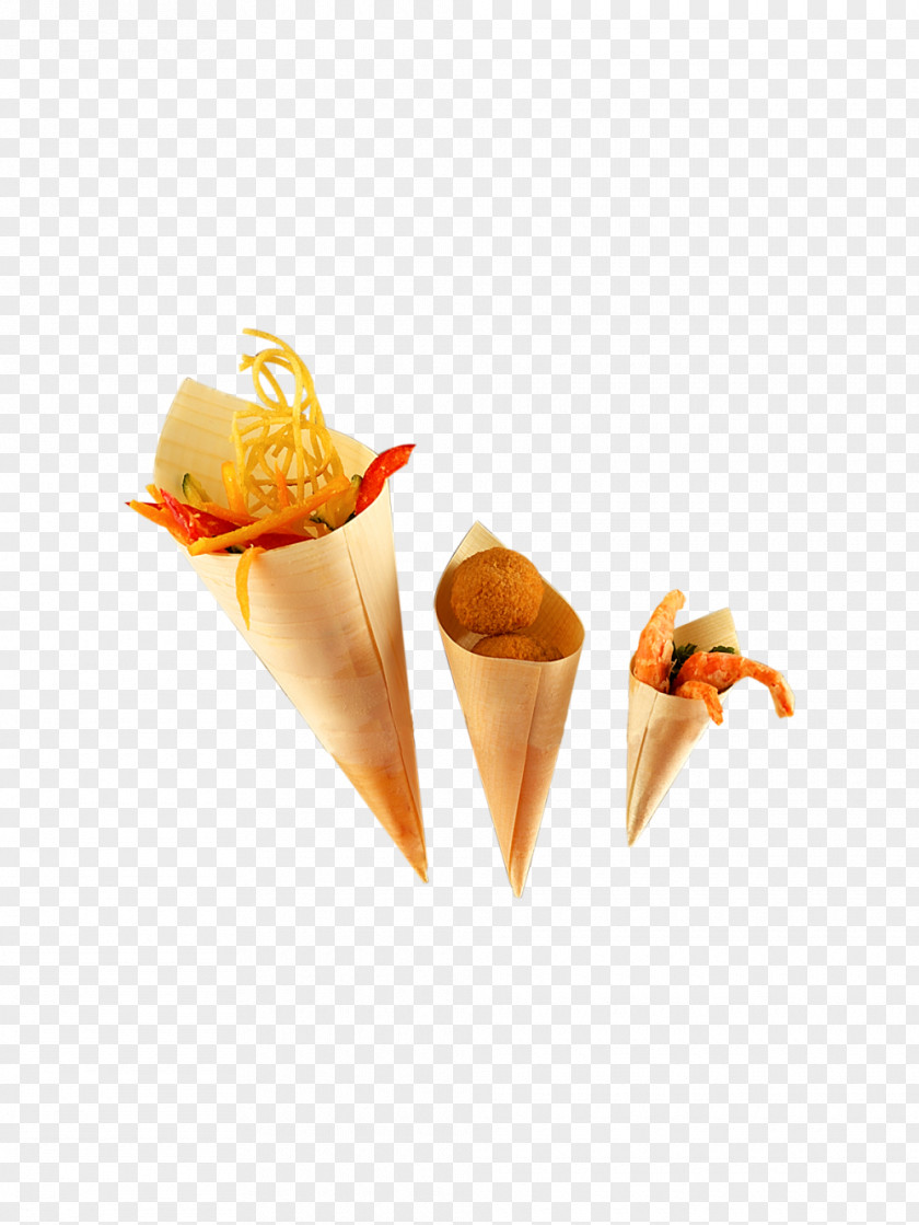 Cocktail Finger Food Buffet Ice Cream Cones PNG