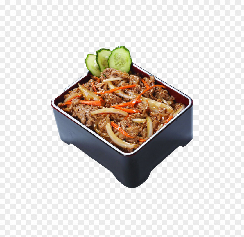 Fried Beef And Rice With Onion Black Pepper Steak Cooked PNG