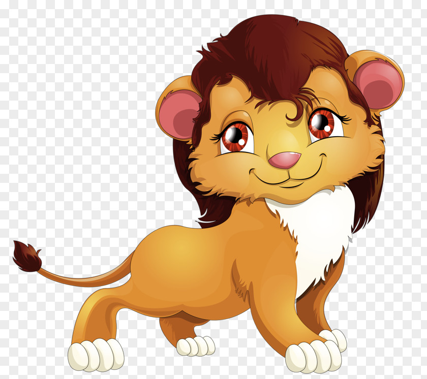 Painted Lion Cartoon Royalty-free Clip Art PNG