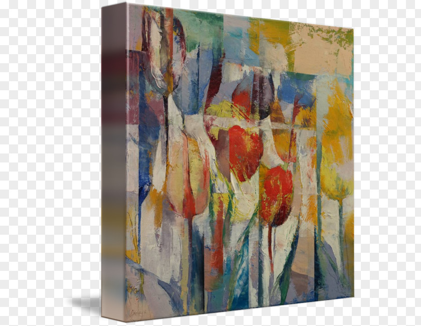 Painting Modern Art Watercolor Canvas Print Acrylic Paint PNG