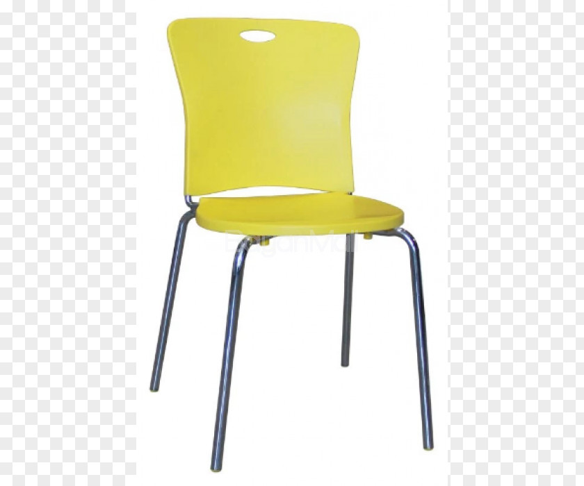 Yellow Chair Plastic Armrest PNG