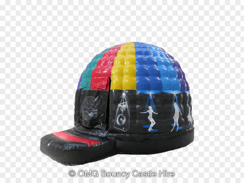 Bouncy Castle Disco Dome Hire Party Inflatable Bouncers Helmet Entertainment PNG