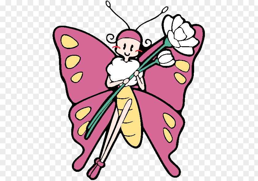 Butterfly Fairy Insect Cartoon PNG