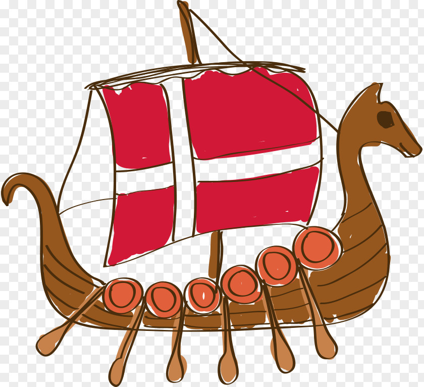 Cartoon Painted Boat Denmark Royalty-free Drawing Sketch PNG