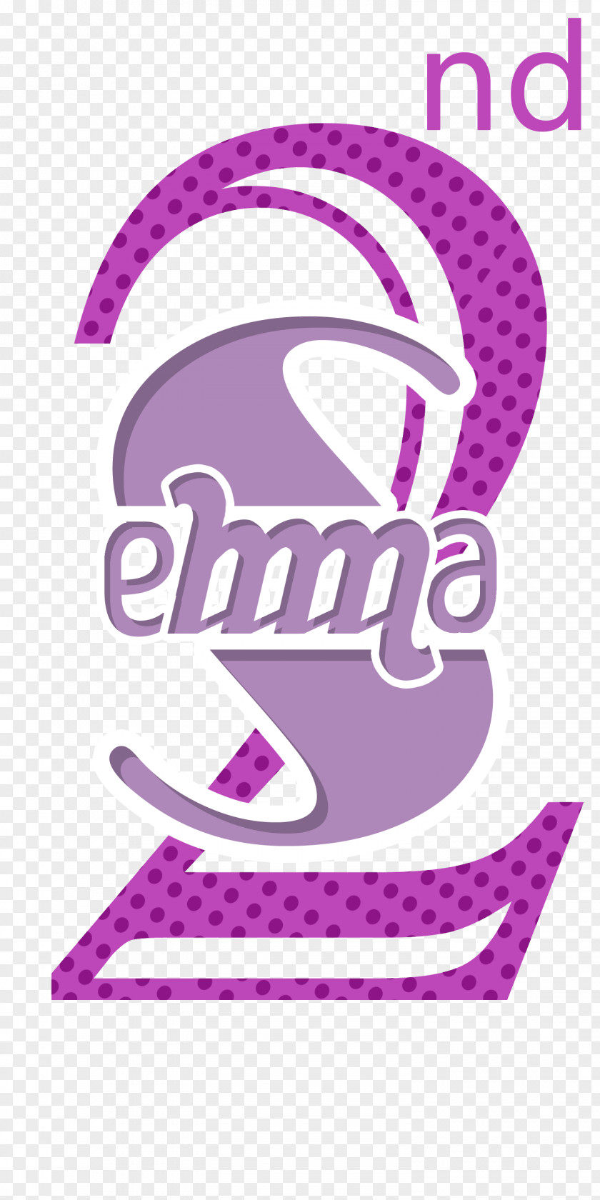 Line Logo Brand Pink M Font PNG