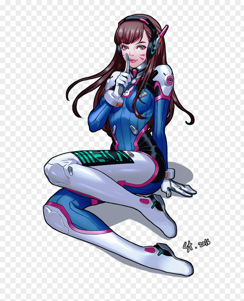Overwatch D.Va Fan Art Drawing PNG art Drawing, overwatch, character illustration clipart PNG
