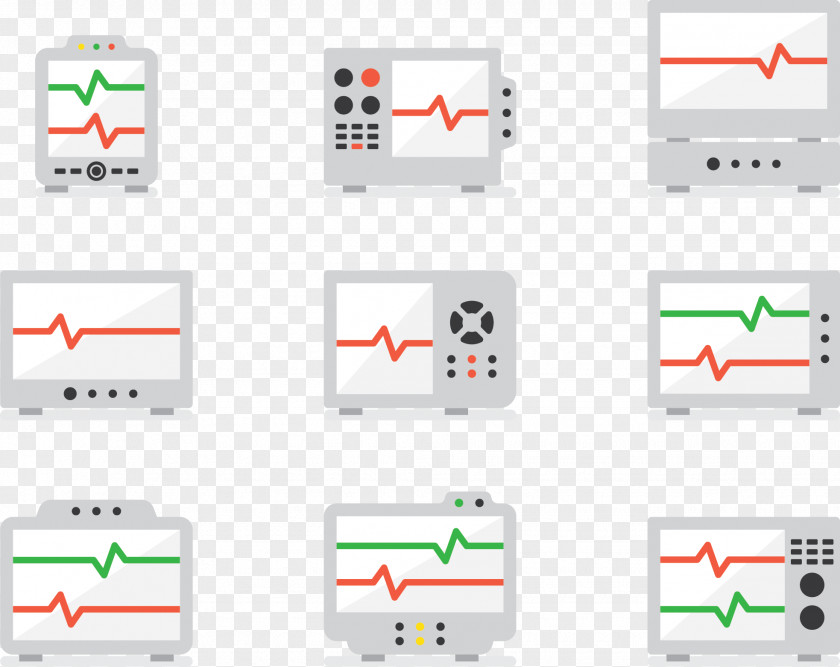 ECG Monitor Icon Electrocardiography Heart Rate PNG