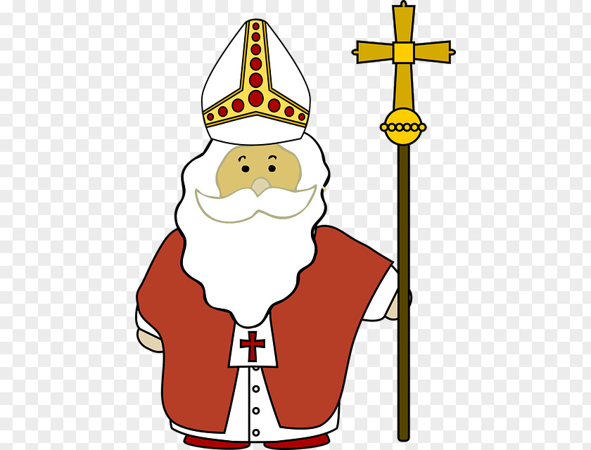 Lovely Hand-painted Pope Clip Art PNG
