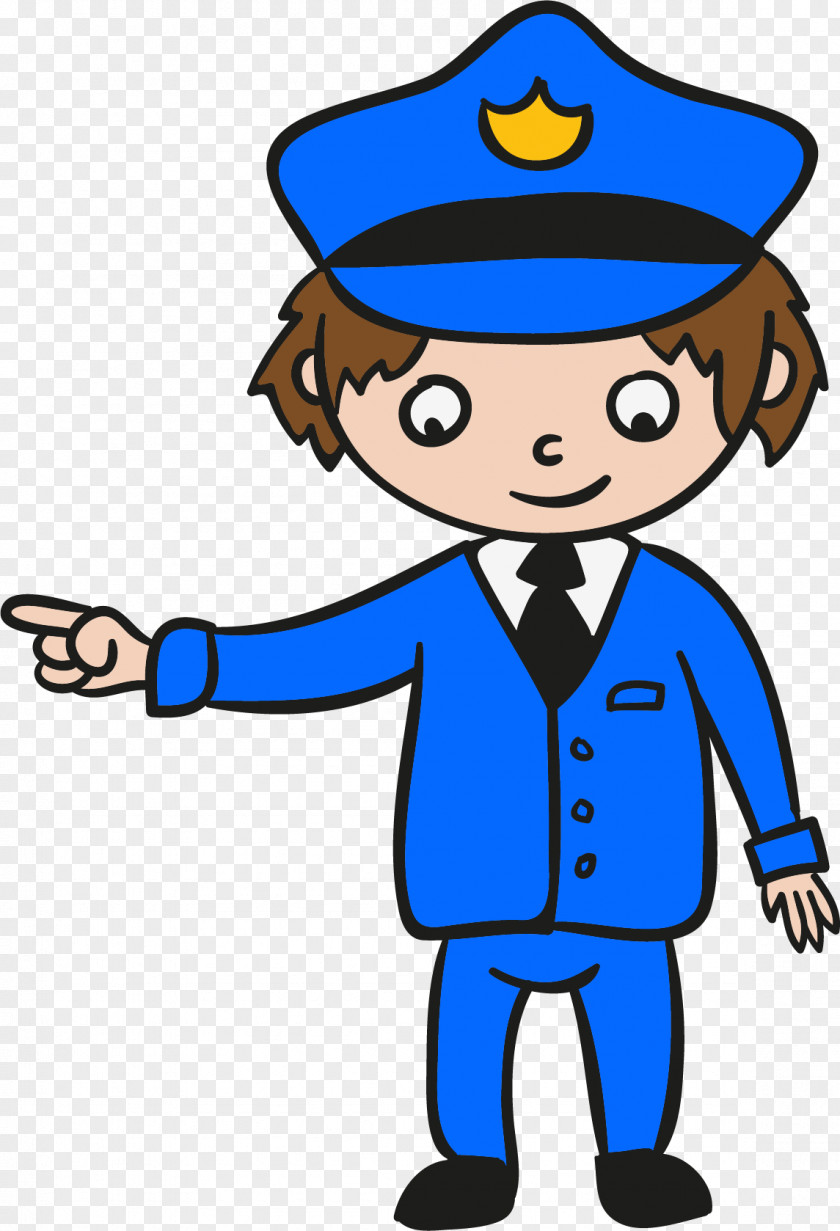 Policeman Pointing The Way Police Officer Clip Art PNG