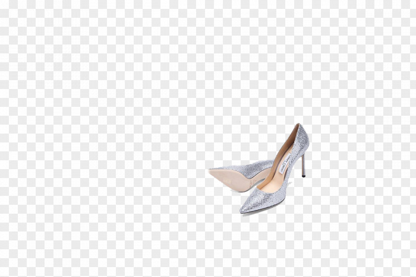 Silver High Heels Shoe Tile Pattern PNG