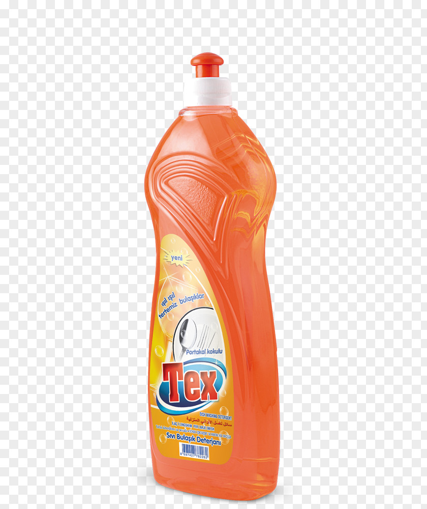 Detergent Water Bottles Liquid Orange Drink Dishwasher PNG