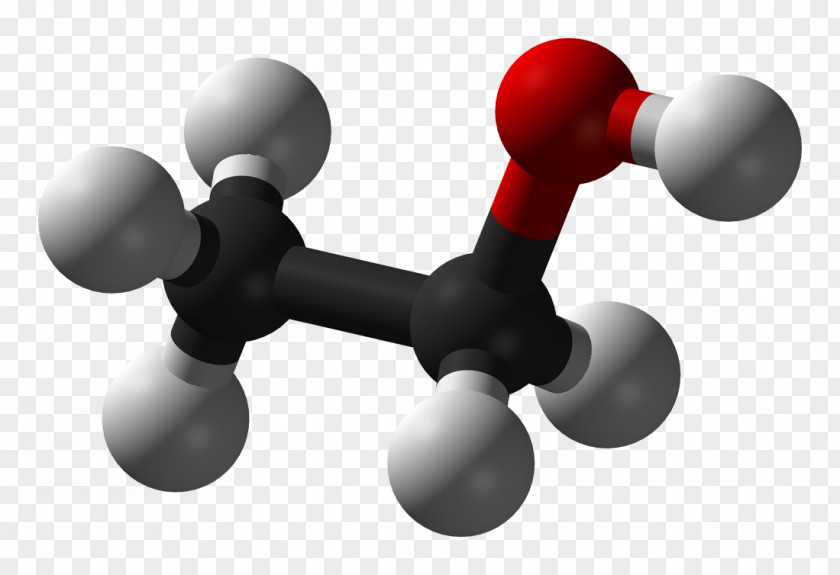 3d Ethanol Molecule Alcoholic Drink Chemistry PNG