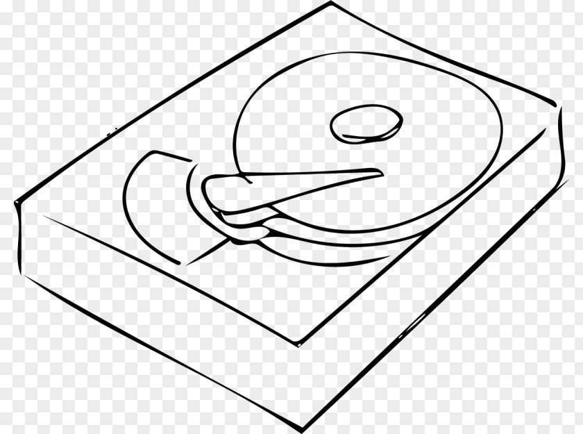 Hard Disk Drive Platter Drawing Line Art Cartoon Clip PNG