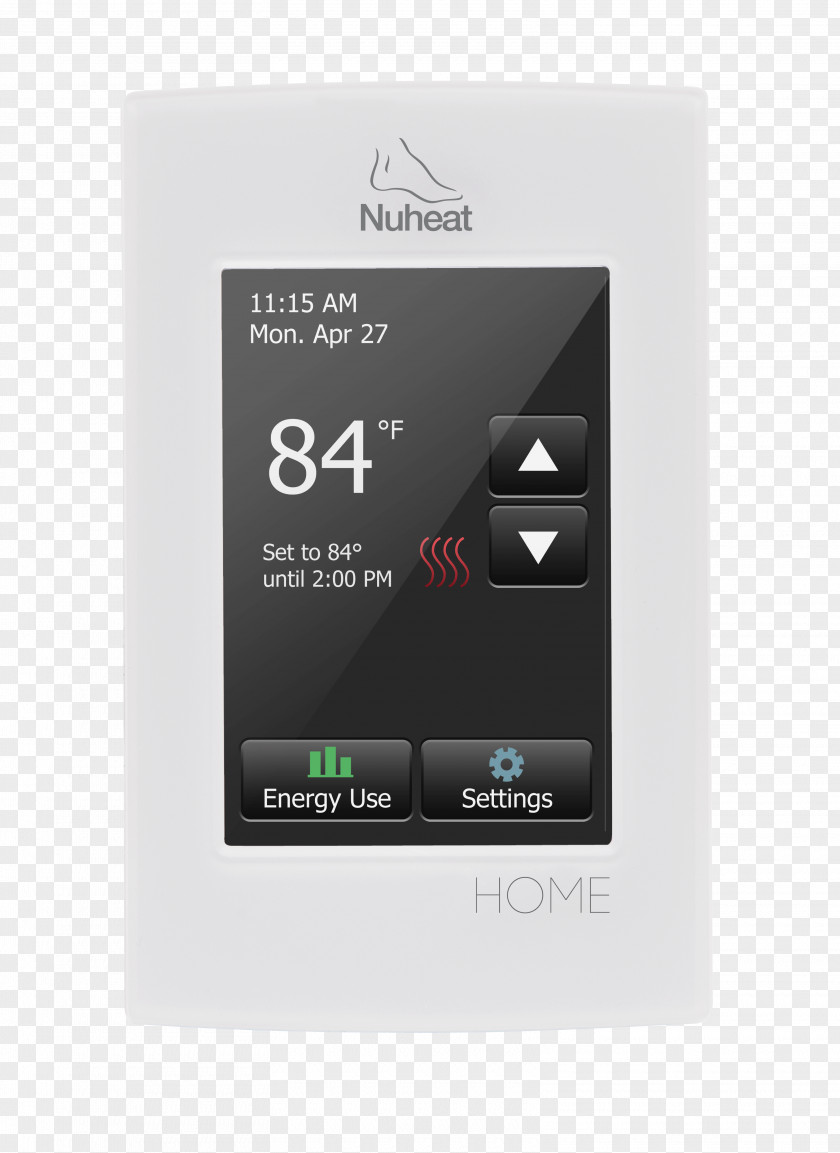Iapmo Nuheat HOME Underfloor Heating Programmable Thermostat Electrical Wires & Cable PNG