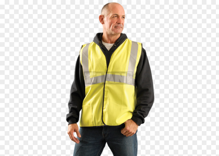 Safety Vest Hoodie High-visibility Clothing T-shirt Gilets Sleeve PNG