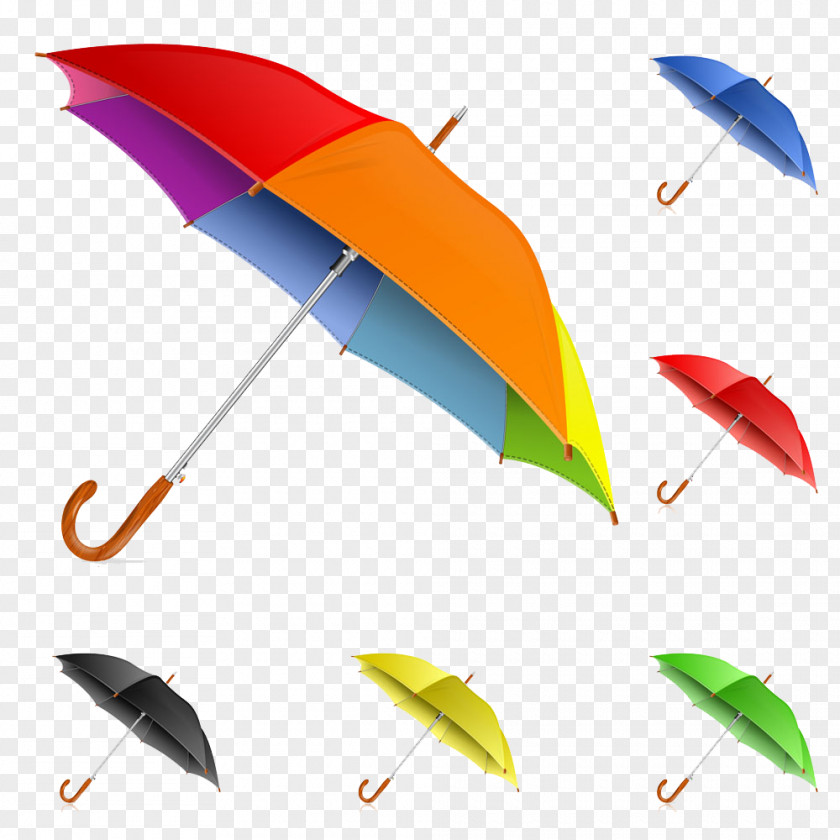 Colored Umbrella Color Stock Photography PNG