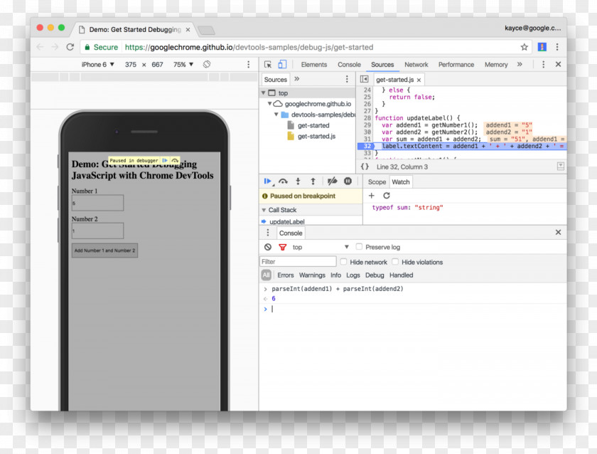 Console Debugging Computer Software JavaScript Breakpoint Developer PNG