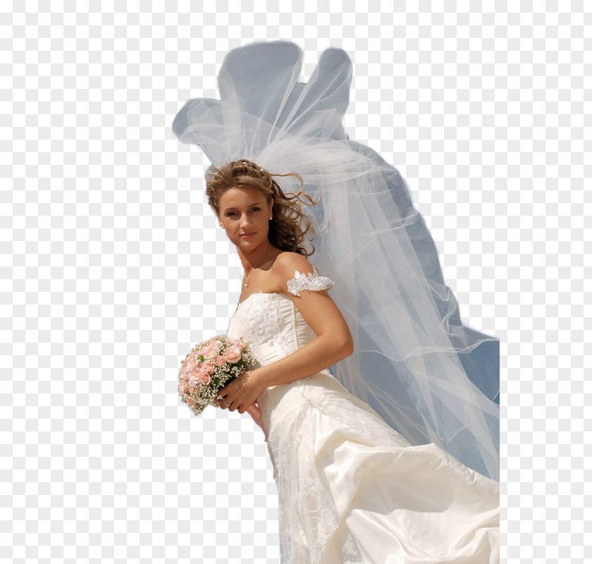 Bride Wedding Dress Headpiece Gown PNG