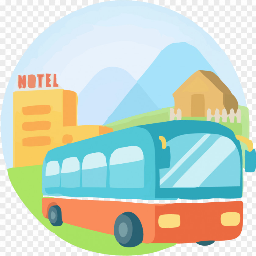 Buses And Hotels Hotel Tourist Attraction Tourism Amusement Park PNG