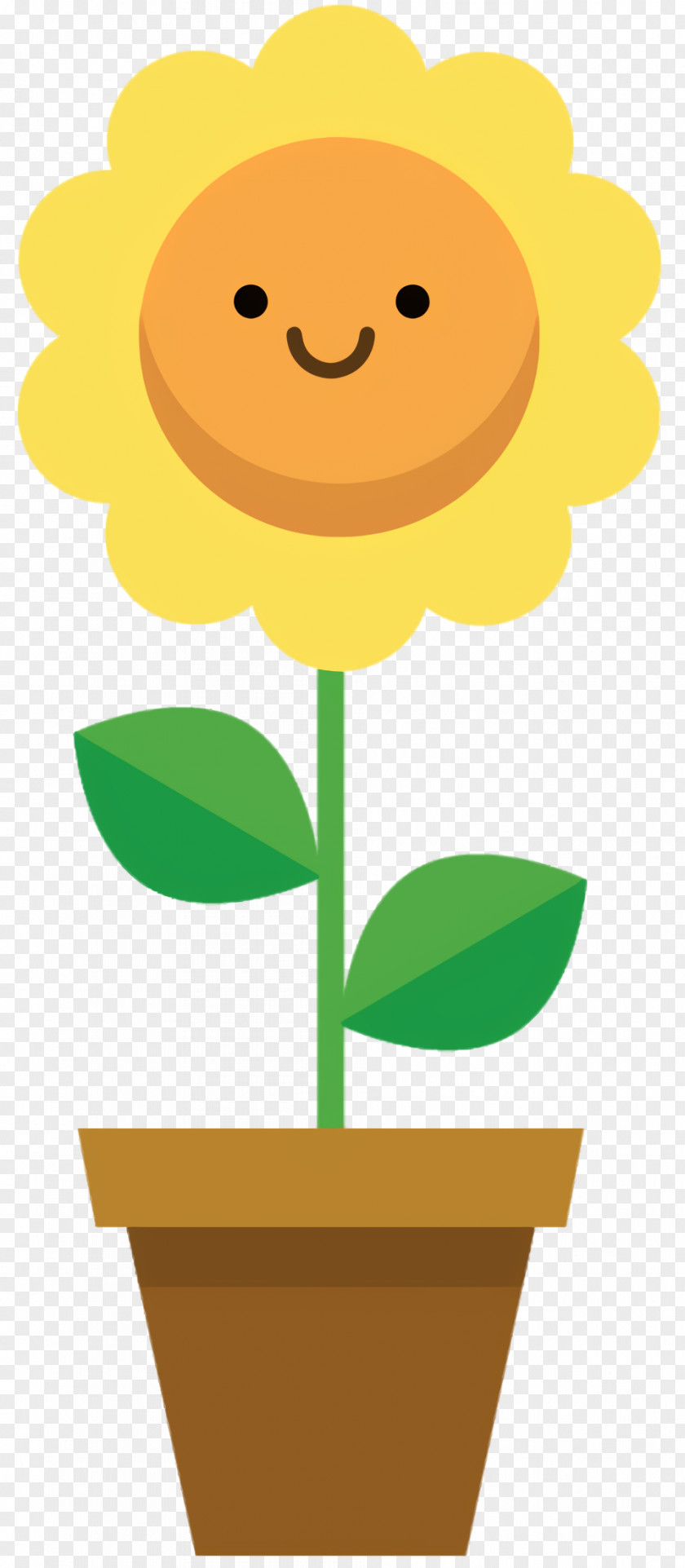 Happy Smiley Flowers Background PNG