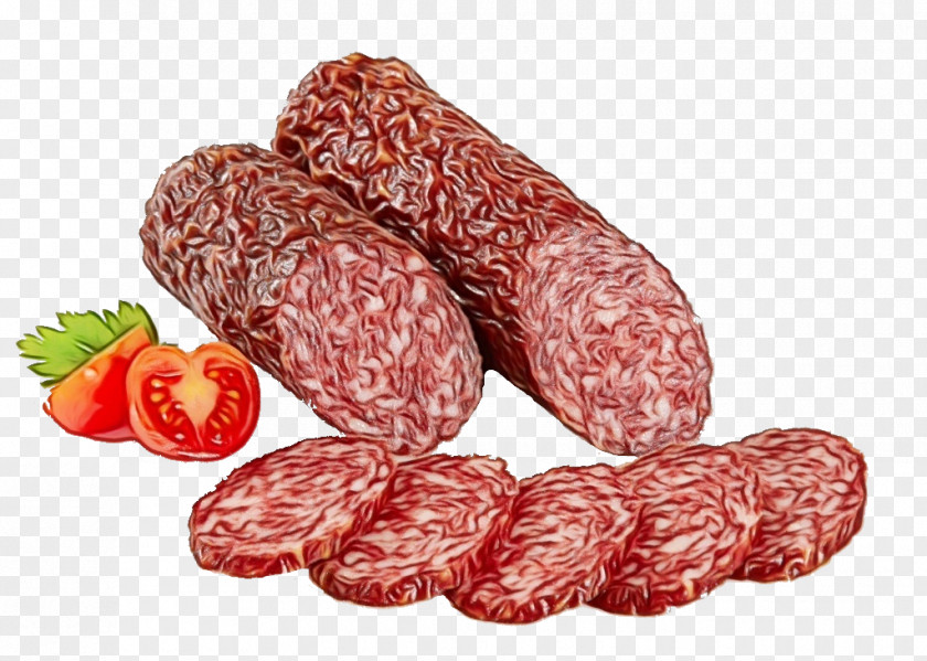 Salami Mettwurst Salchichón Cervelat Food Soppressata Sausage PNG