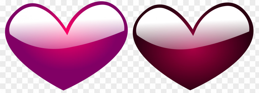 Burgundy Heart Clip Art PNG