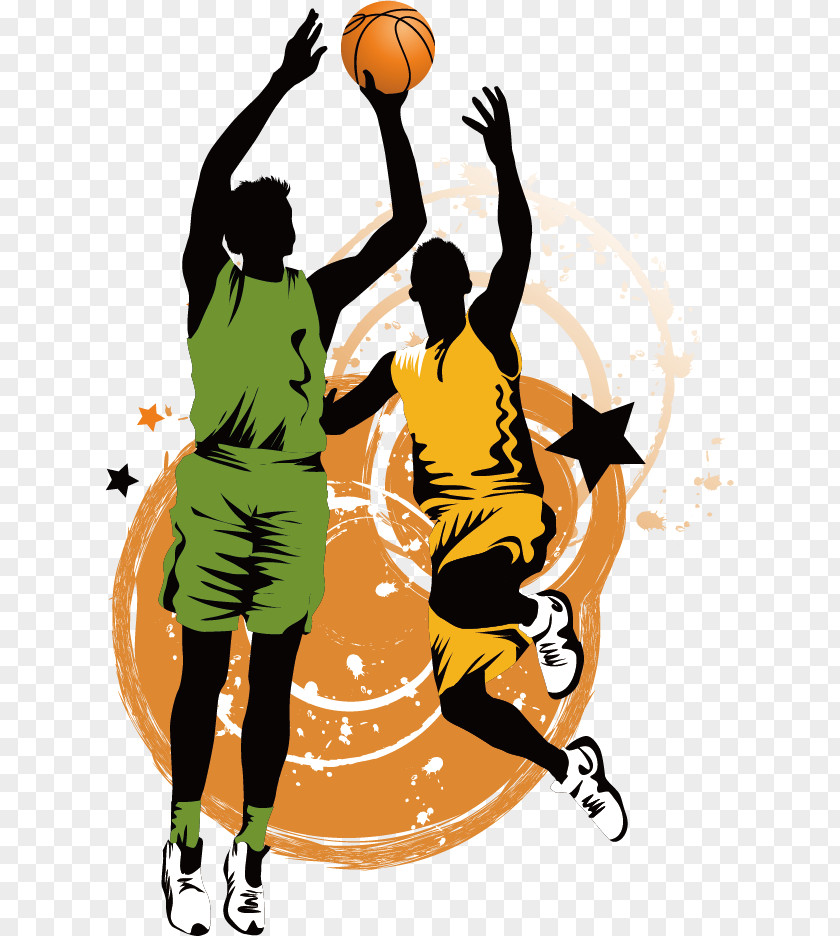 Creative Basketball Game Sport Clip Art PNG