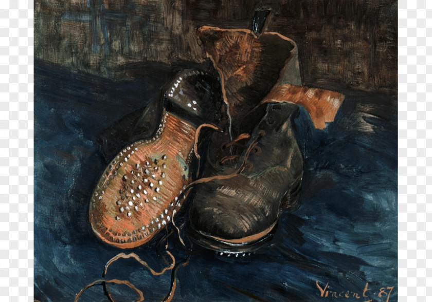Painting A Pair Of Shoes Van Gogh Self-portrait Museum Baltimore Art PNG