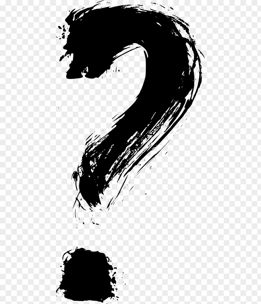 Question Mark Brush Drawing Clip Art PNG